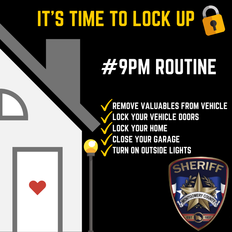 Hopefully the #9PMRoutine is becoming a habit and helping you secure your valuables!