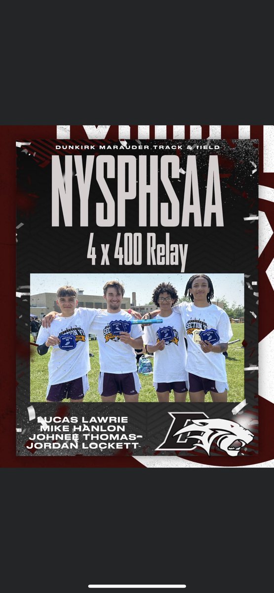 Congratulations to our very own Mike Hanlon on making it to states! Not in one but TWO events this year! Best of luck to you and the rest of the 4x400 team!