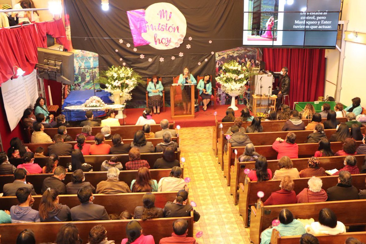 AdventistasMBON's tweet photo. #SÁBADOMISIONERO DE LA MUJER ADVENTISTA "Mi misión hoy" 
El programa de este sábado misionero fue dirigido por las damas de cada iglesia, congregación y filial de nuestro campo.
@NilviaStreuli 
@HugoValda 
@presidenciadsa https://t.co/cwAEm4BhNE