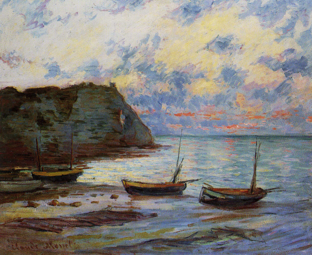 Claude Monet
Sunset at Etretat