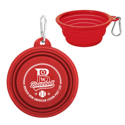 BowBaseball's tweet photo. Sunday, June 4 is #bark_at_the_park day!! Bring your pooch and come cheer on #Post126 as the Juniors and Seniors take on St. Paul. Juniors start at 1:00 with Seniors to follow. Every dog receives a free portable water bowl as seen below. #GoBow https://t.co/yVkSTG4F83