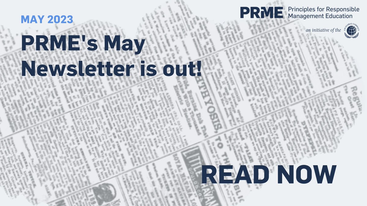 🗞️Our MAY Newsletter is now in inboxes!
Read about:
📅Upcoming Working Group events
📝Calls for abstracts, papers &amp; awards
📥Applications for Head of PRME &amp; PGS
and more!
Read now👉info.unglobalcompact.org/webmail/591891…
Sign up👉info.unglobalcompact.org/l/591891/2019-…