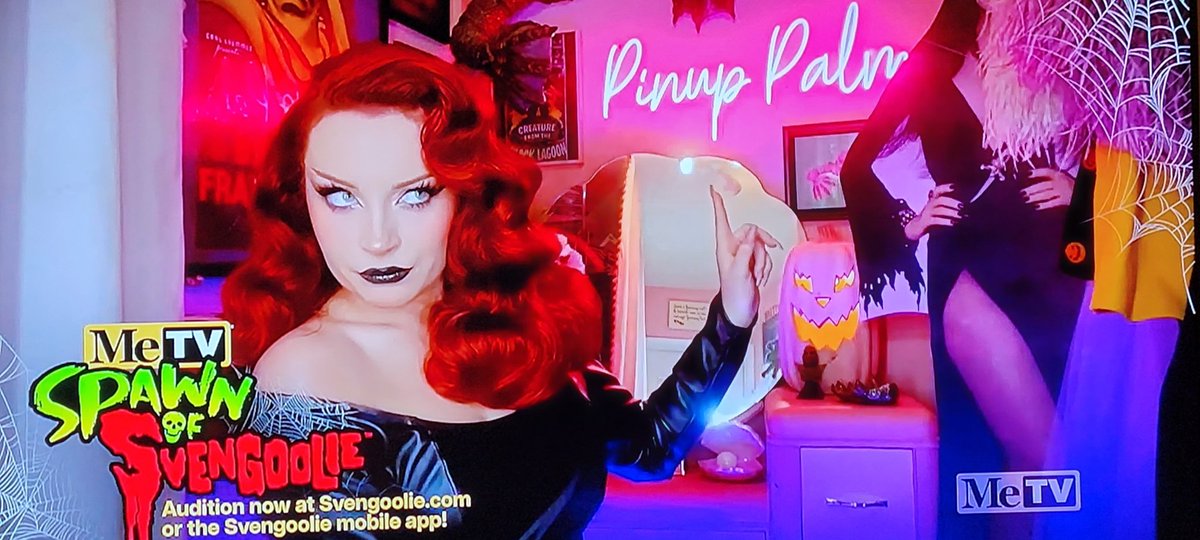 CommonSenseHQ's tweet photo. My vote is for @PalmerPinup for spawn of #svengoolie. Love the look https://t.co/5Re3v3GJ2r