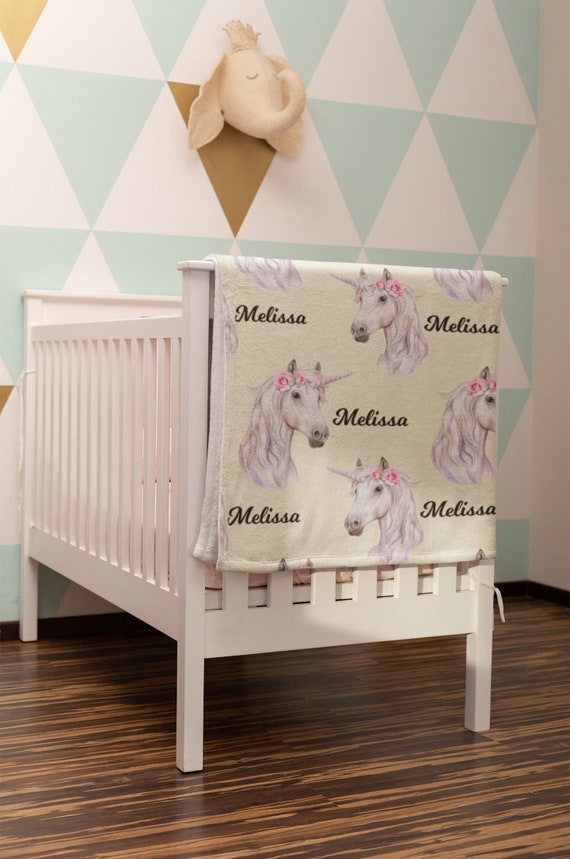 Personalized Unicorn Baby Blanket, Custom Unicorn etsy.me/45HSdwX #babyblanket #throwblanket #fleeceblanket #babyfleecethrow <a href="/etsymktgtool/">Etsy Marketing Tools</a>