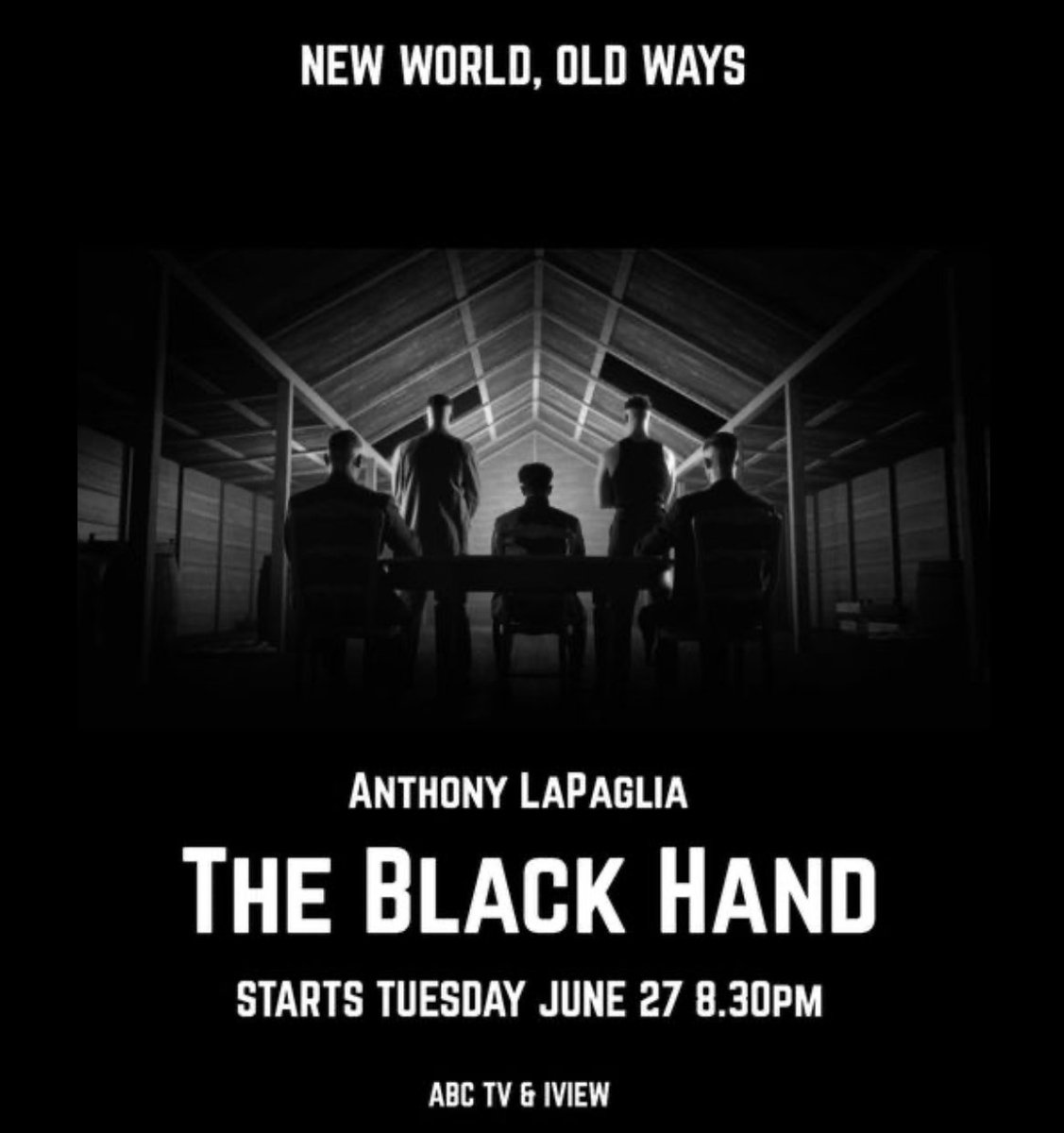 THE BLACK HAND - Starts streaming Tuesday 27 June 8.30pm <a href="/ABCTV/">abctv</a> <a href="/ScreenAustralia/">ScreenAustralia</a> <a href="/Screen_QLD/">Screen Queensland</a> <a href="/wildbeartv/">WildBear Entertainment</a> #TheBlackHandTV #Mafia #Queensland