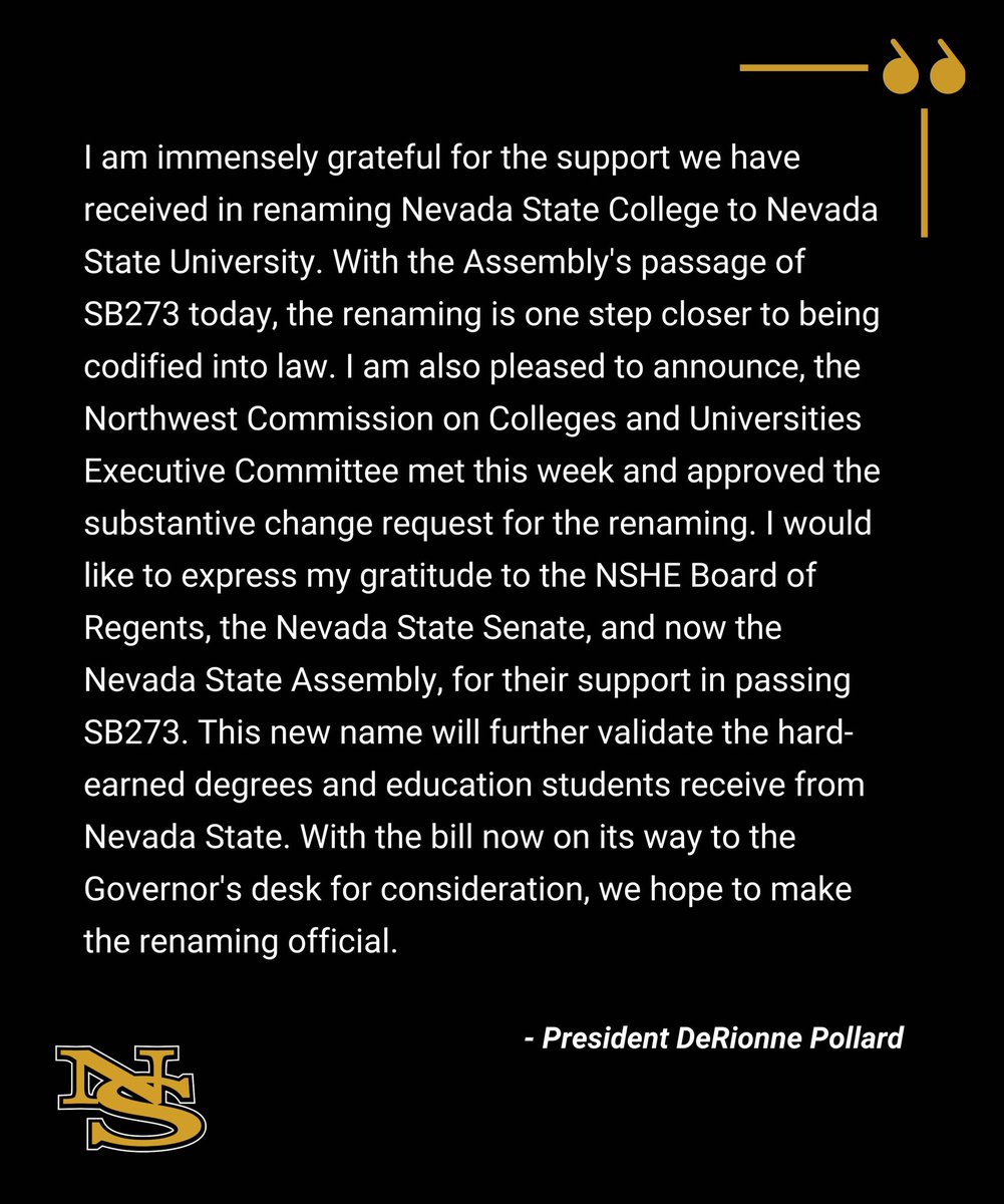 DrPollard_AACC's tweet photo. #NevadaStateUniversity loading…💛🖤🦂 https://t.co/6hA50edcd6