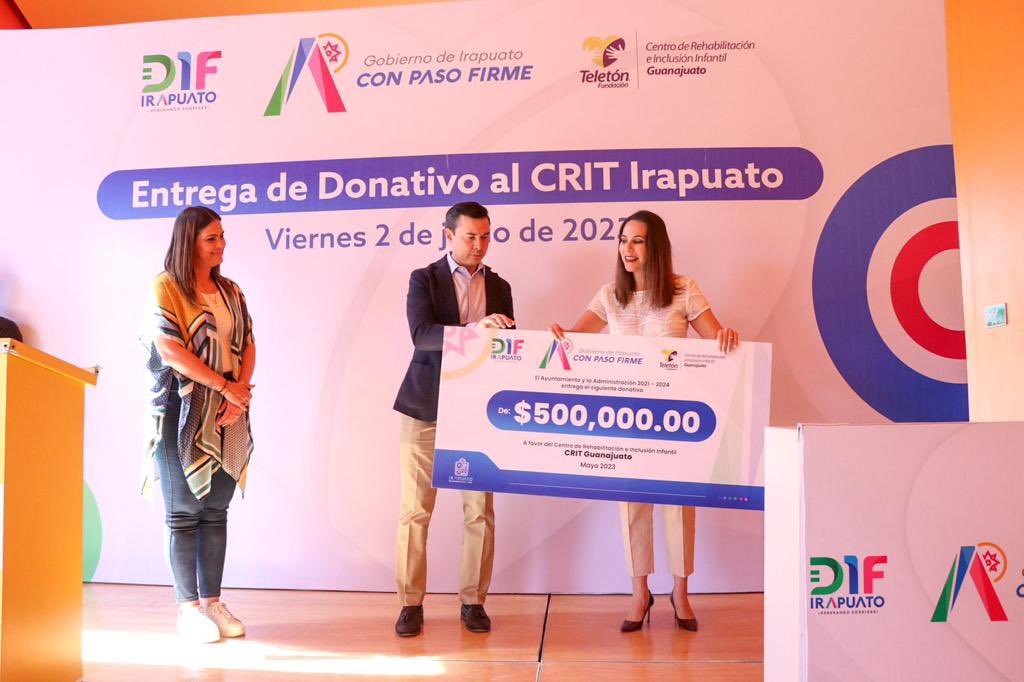 Estamos orgullosos de contar con el @CRITGuanajuato en nuestro #Irapuato, una institución que transforma vidas y que ha dado por más de 20 años a muchas familias atención integral para que sus hijos alcancen una vida independiente y la inclusión social. 1/2