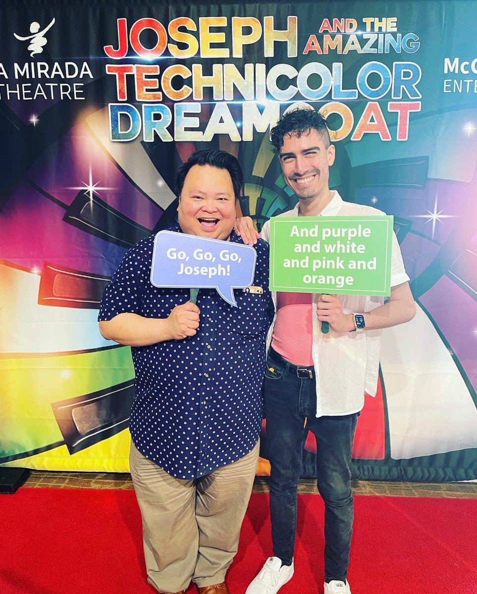 cre8iveMLQ's tweet photo. Tonightโs assignment: Opening Night of the Tim Rice / Andrew Lloyd Webber #musical JOSEPH AND THE AMAZING TECHNICOLOR DREAMCOAT ๐ณ๏ธโ๐ at @LaMirdaTheatre !!
#musicaltheatre #theatre #alw #gogogojoseph https://t.co/mZ1Kp3baU6