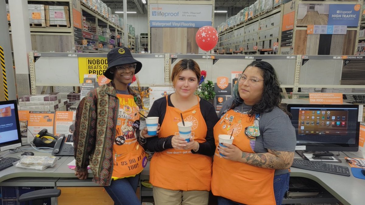 Mario's Italian ice, anyone ??🍧 Something slight for my specialty team on this hot day! 🔥 🥵 Joya-Nicole, Sussy, and Jackie. @D65Hutch @LemmaTony @1986homedepot