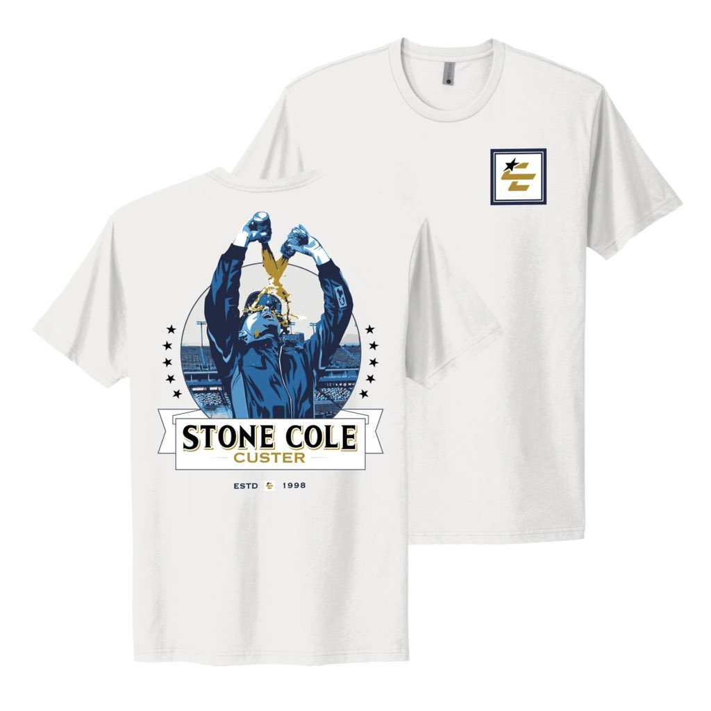 emilybutlerlue's tweet photo. Order your @ColeCuster #StoneCole gear from https://t.co/CxSeZvrtTl!
Easily one of my favorite Custer designs Iโve worked on! Cheers!!! ๐ป
#nascar #nascar75 #xfinityseries #PacificOffice147 #colecuster https://t.co/6xH5vuhXNv