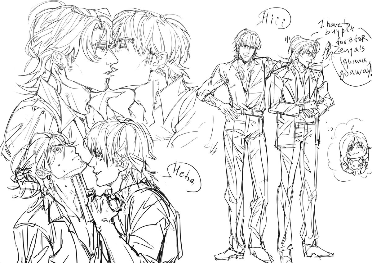 staticlear's tweet photo. some crossover old man yaoi doodles w kitani and madarame https://t.co/LAJjCENrpl
