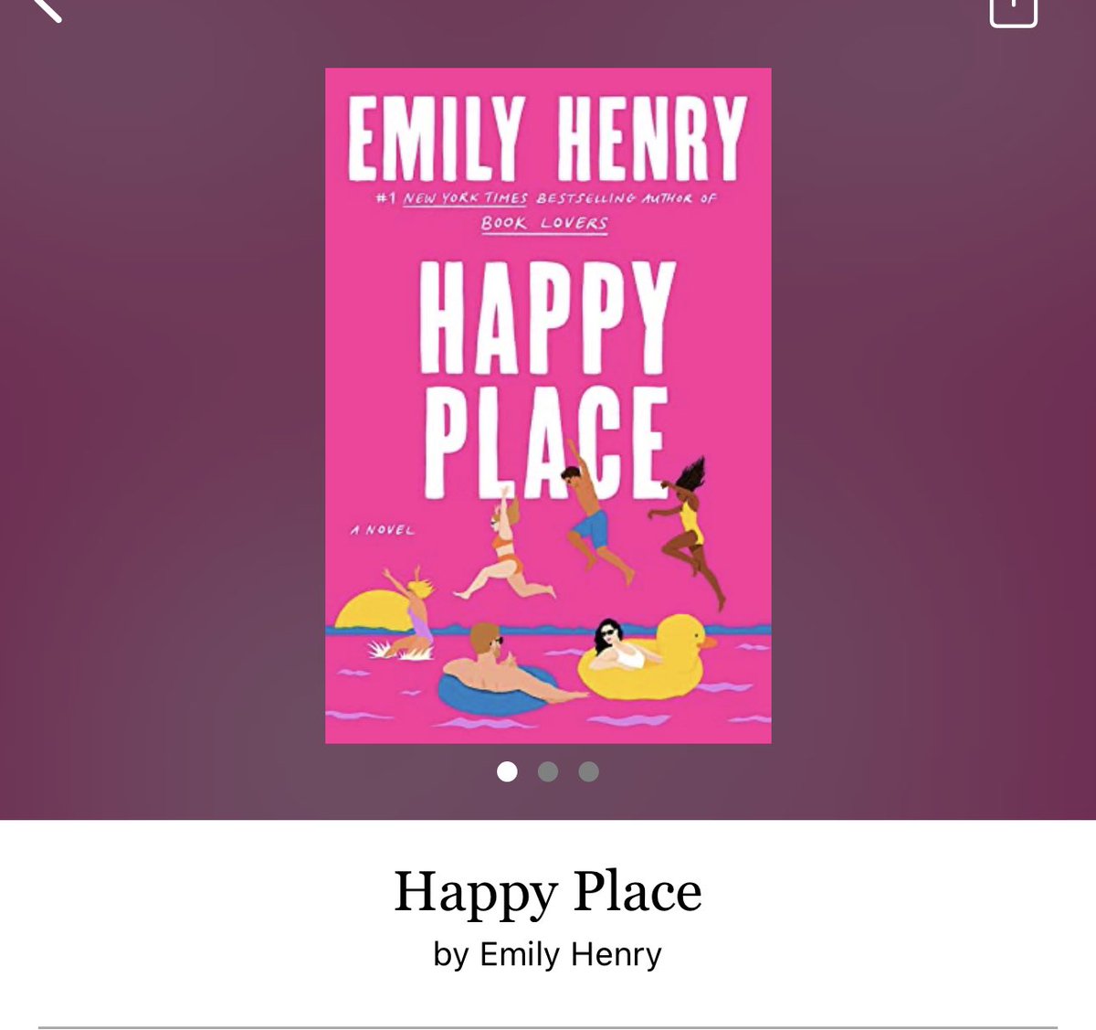 Happy Place by Emily Henry  
 
#HappyPlace by #EmilyHenry #4934 #40chapters #400pages #may2023 #477of400 #NewRelease #book #64for16 #KnottsHarborMaine #HarriettAndWyn #LoveAndLoss #clearingoffreadingshelves #whatsNext #readitquick