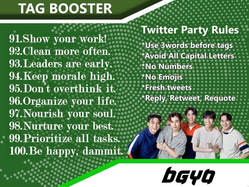 Tag booster ten: Kanatahan ko kayo. 'Sampong mga daliri dutdot ng dutdot. Iunat inunat para more dutdot pa.'

BGYOxTNT CDOmination
#TNTSayaKaSummer

#BGYO @bgyo_ph