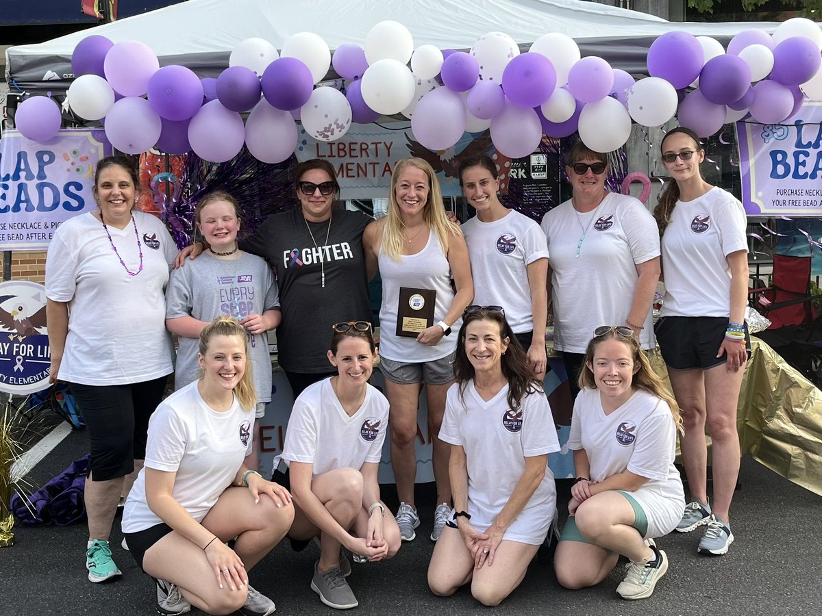 This team raised over $7,000 for the American Cancer Society! I’m grateful to work with such a driven, compassionate, and engaged group of teachers 💜 #Liberty15