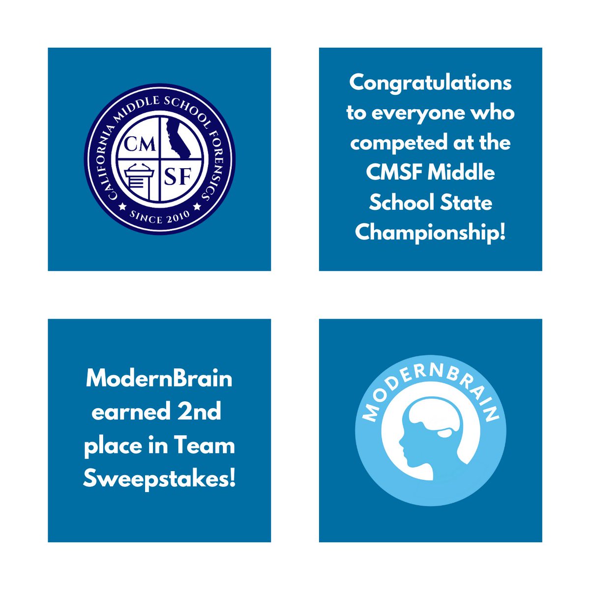 Congratulations to everyone who competed at the CMSF Middle School State Championship! ModernBrain earned 2nd place in Team Sweepstakes! ⭐
.
.
.
#speech #debate #speechanddebate #publicspeaking #leadership #publicspeakingskills #english #education #modelun #mun #mocktrial