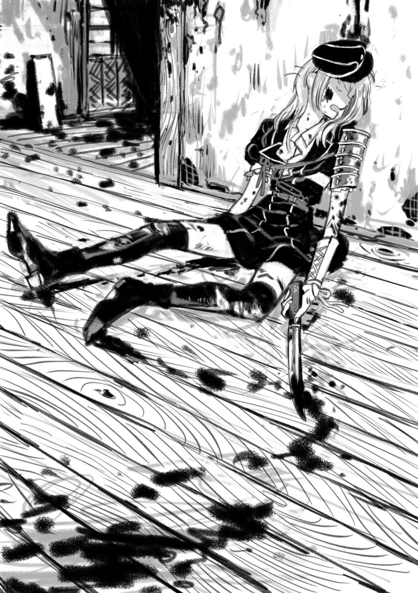 手入れ待ちの刀剣男士 指定なしだったので乱さん 久しぶりに描いた お題ありがと☺️ 1月1日に貰ったやつでした