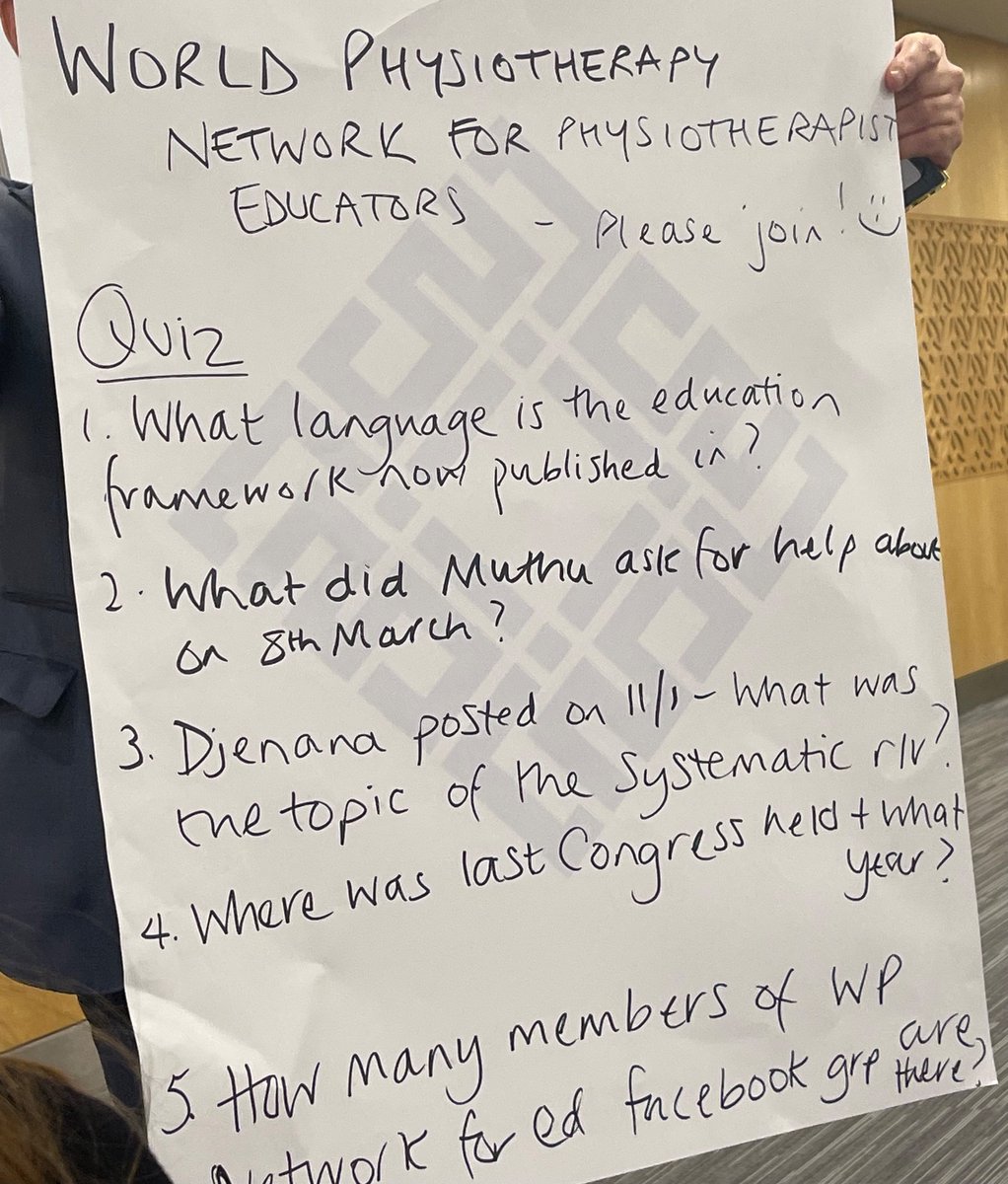 REFITClass's tweet image. Gill Rawlinson and Ayman Elkhatib facilitated a producrive Global Networking for Practice Based Educators in Dubai@WorldPhysio1951 #worldphysiocongress2023
A great meeting of expert minds across various disciplines of allied health