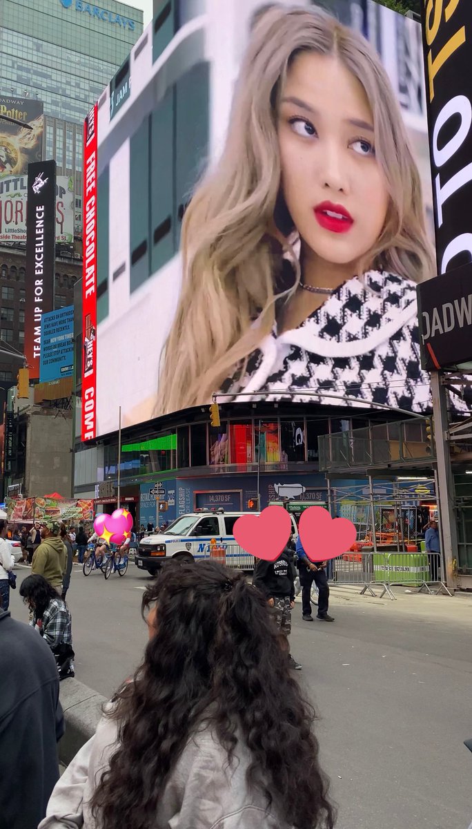 good morning #srchafreen 
i got to see your billboard in times square today! oooo it was so cute and special and made my day🤏🏼 i am endlessly proud of you!
i hope today is filled with cute skies, yummy food, and lots of smiles. thank you for being you.
love you always🌷🫶🏼💕