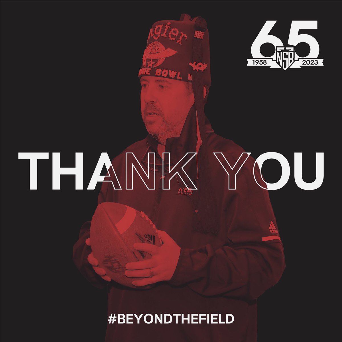 #NSB65 is Dave’s last. His impact has gone #BeyondTheField, raising money for children, helping players become men, and improving the experience of all who’ve attended the game. No thank you can possibly do justice to a man who has given so much to so many, but thank you Dave.