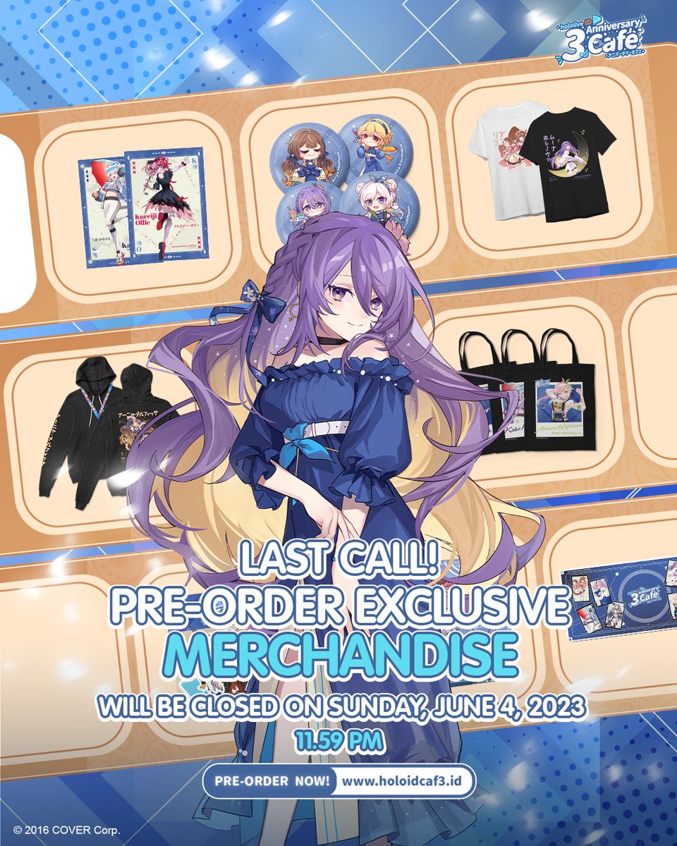 hololive ID 3rd Anniversary Cafe tweet media
