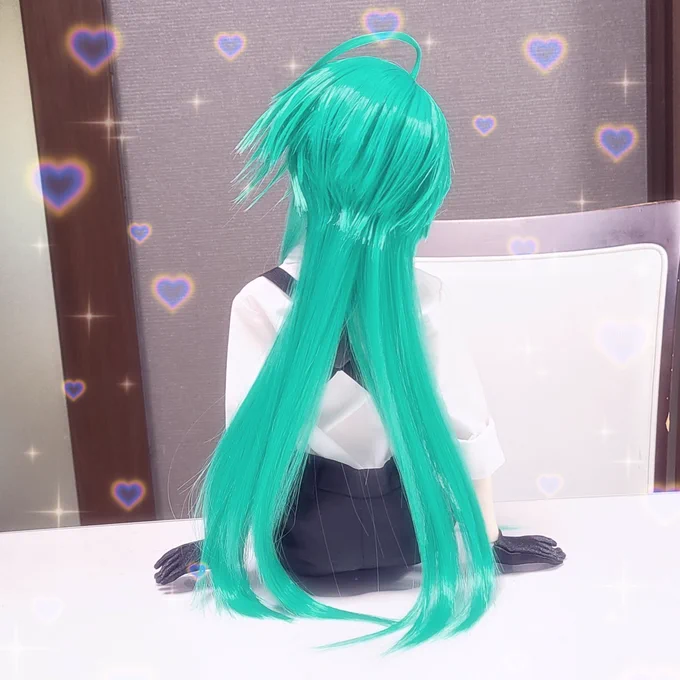 セットが崩れたから髪を結い直そうと思ったけど、髪を下ろしたチリちゃんも素敵!