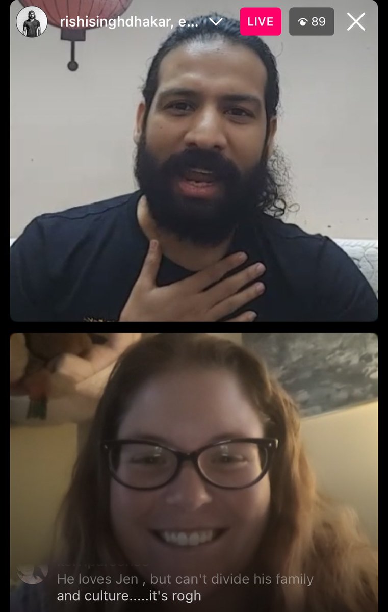 Rishi is on live right now with Ella #90DayFiance 11 pm est #90dayfiancetheotherway