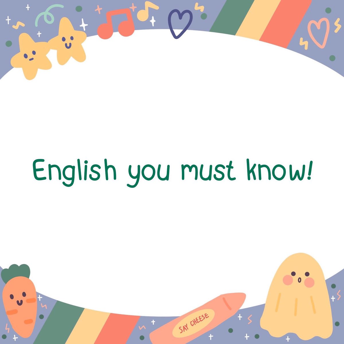 เธรดภาษาอังกฤษเรื่องที่ต้องรู้⚠️