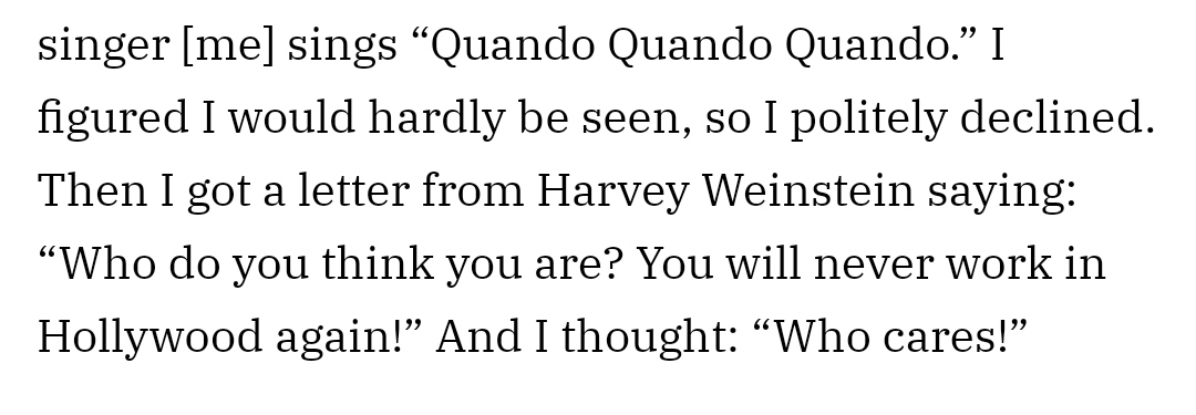 rosario fiorello dissing weinstein