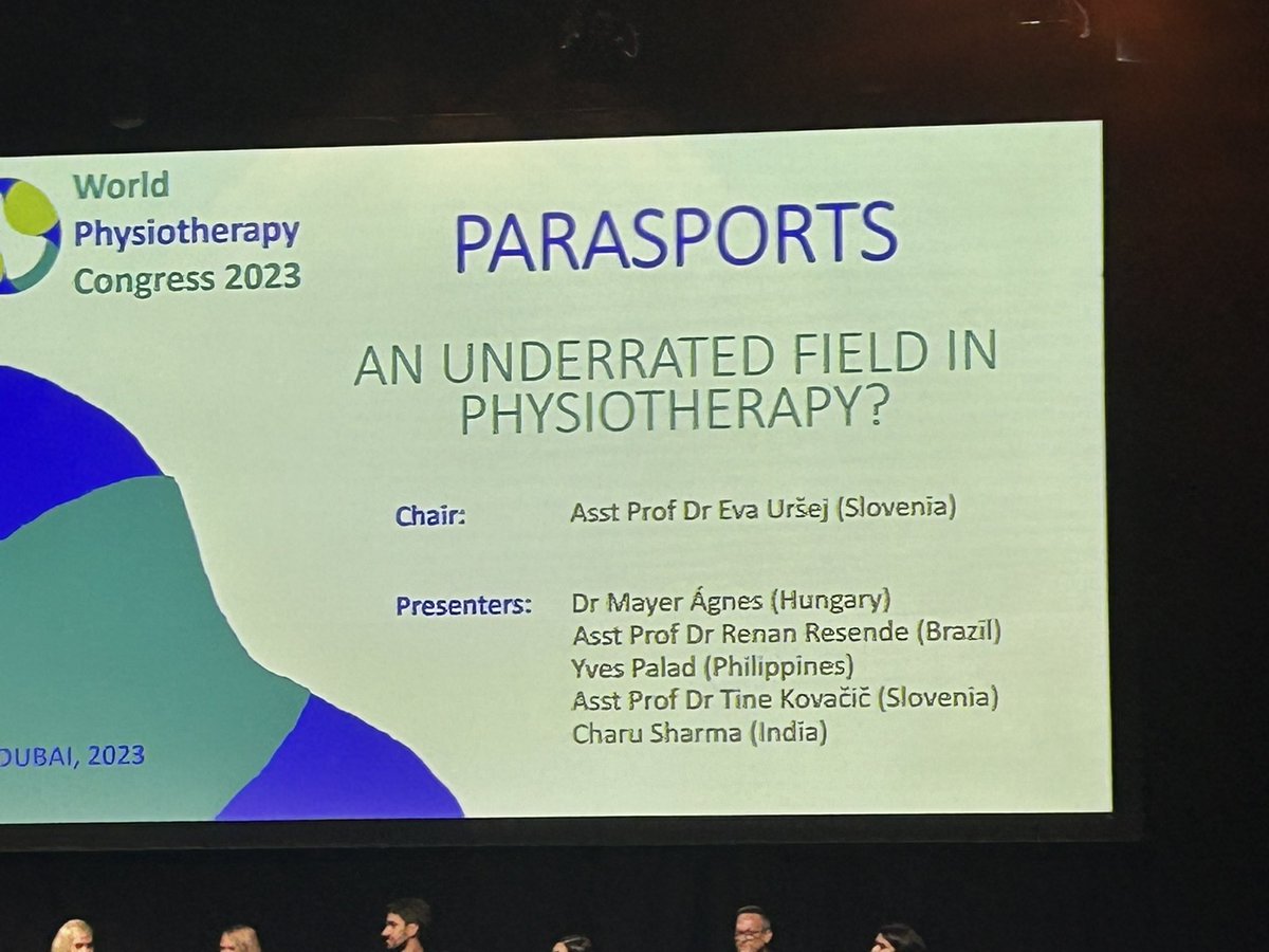 Excellent session on parasport @WorldPhysio1951 Para sports should be accessible to all to improve physical activity for those with disabilities.