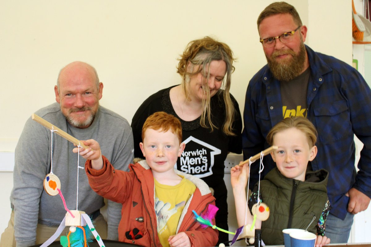 Norfolk Community Foundation (@norfolkcf) on Twitter photo Everyone loves puppets! <a href="/norwichmensshed/">norwichmensshed</a> have brought the Shed to The Phoenix Centre for a brilliant workshop, where volunteers got stuck in showing families how to make bird puppets. Jo went along to have a look at the project, funded thanks to <a href="/EoECoop/">East of England Coop</a> ➡️bit.ly/42l3ccw Everyone loves puppets! <a href="/norwichmensshed/">norwichmensshed</a> have brought the Shed to The Phoenix Centre for a brilliant workshop, where volunteers got stuck in showing families how to make bird puppets. Jo went along to have a look at the project, funded thanks to <a href="/EoECoop/">East of England Coop</a> ➡️bit.ly/42l3ccw
