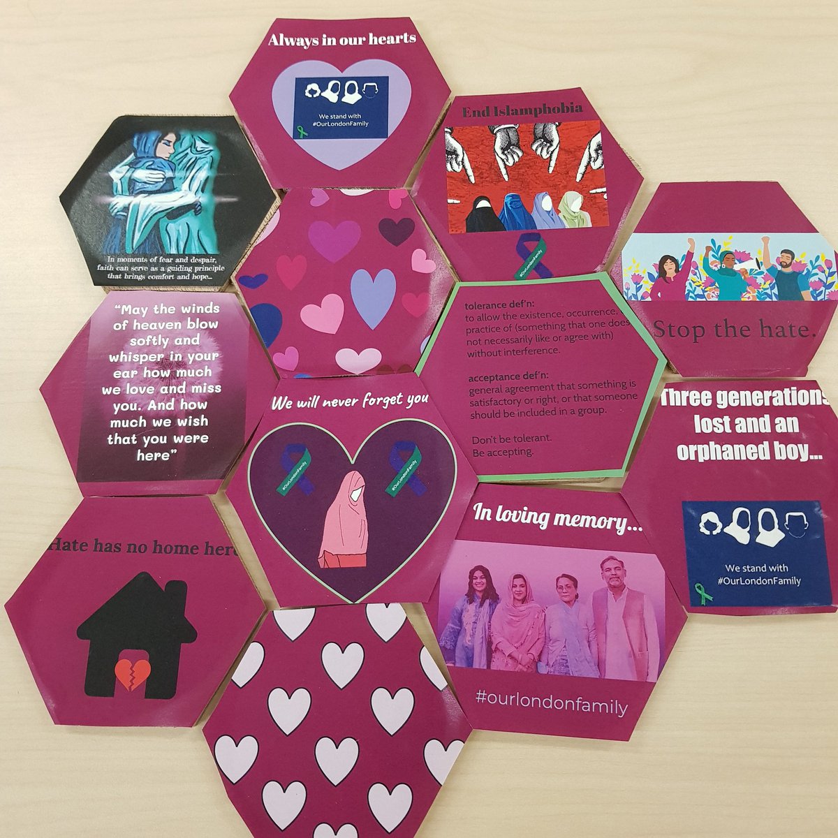 <a href="/MontcalmCougars/">Montcalm Cougars</a> were invited to take part in this commemorative art project. Here are just a few of the pieces they contributed. 💜💚
<a href="/MuseumLondon/">Museum London</a> #LondonRemembers #YCCI
#OurLondonFamily #ldnont #WeAreStrongerTogether