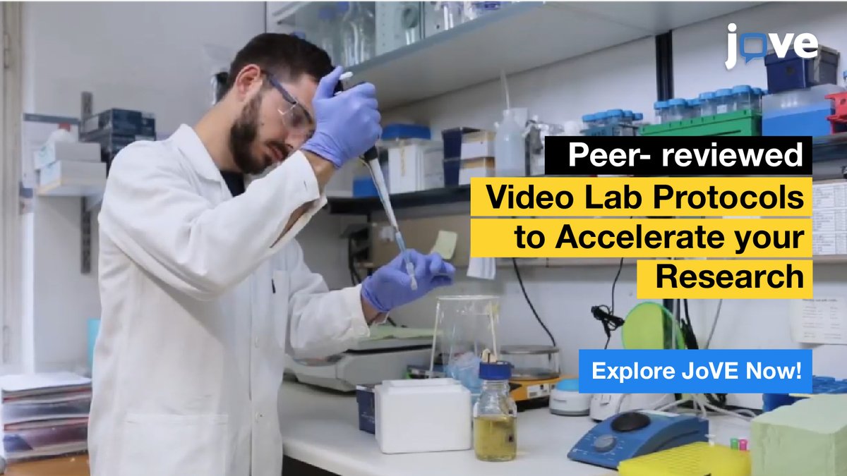 Is your experiment moving slowly?
Use JoVE video protocols to quickly learn new methods, troubleshoot experiments and achieve success in your research. Try now! hubs.ly/Q01S6pTz0

#researcher #labprotocols