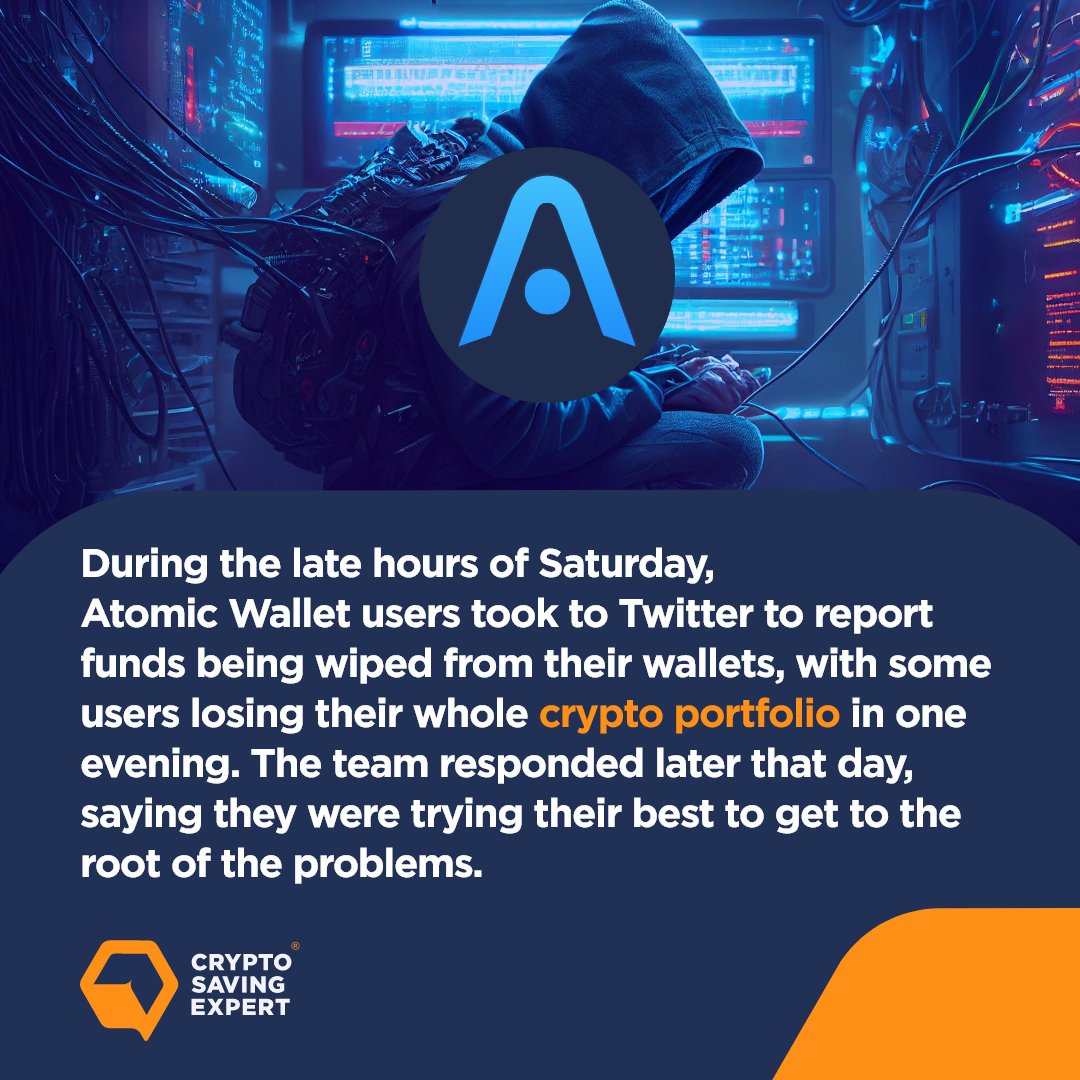 #AtomicWallet has been exploited ⚠️

#atomicwallethack