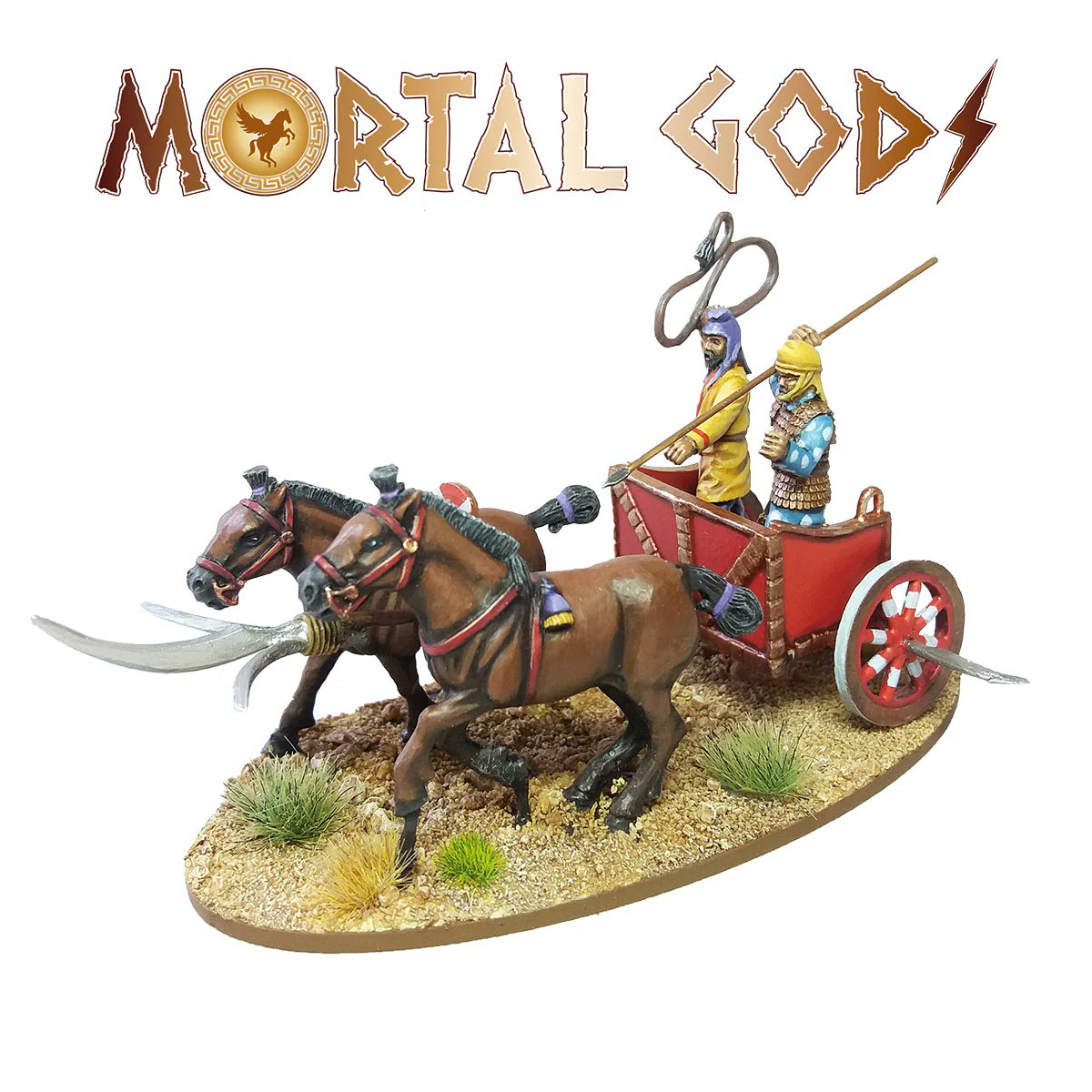 •Persian Chariot•
Excellent for getting around the battlefield, or leaving it if things are not quite working out
fsminis.link/fyw
#MythicGods #MortalGods #AncientGreece #Greece #Ancients #footsore #footsoreminiatures #SPG #wargaming #warmongers #gaming #minwargaming