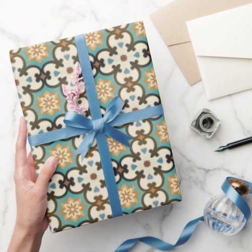 Moresque Pattern Wrapping Paper zazzle.com/moresque_patte… #zazzle #wrappingpaper #craftsupplies #giftwrap #giftwrapping