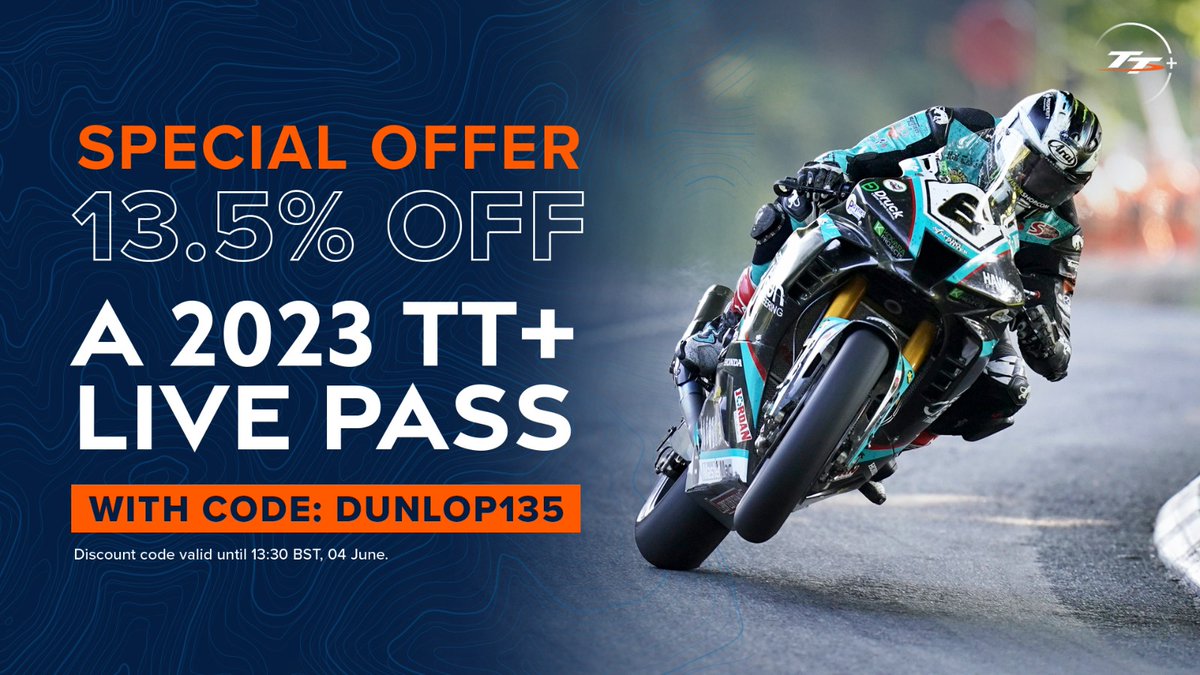 <a href="/M_Dunlop3/">Michael</a> <a href="/jm130tt/">John McGuinness MBE</a> Who are you backing today? 

Watch all the racing with a TT+ Live Pass. Access to all the previous qualifying sessions, and the rest of the racing, for just £19.99. PLUS get 13.5% off before the session begins today with code DUNLOP135.

🔗 bit.ly/3OSk2MS