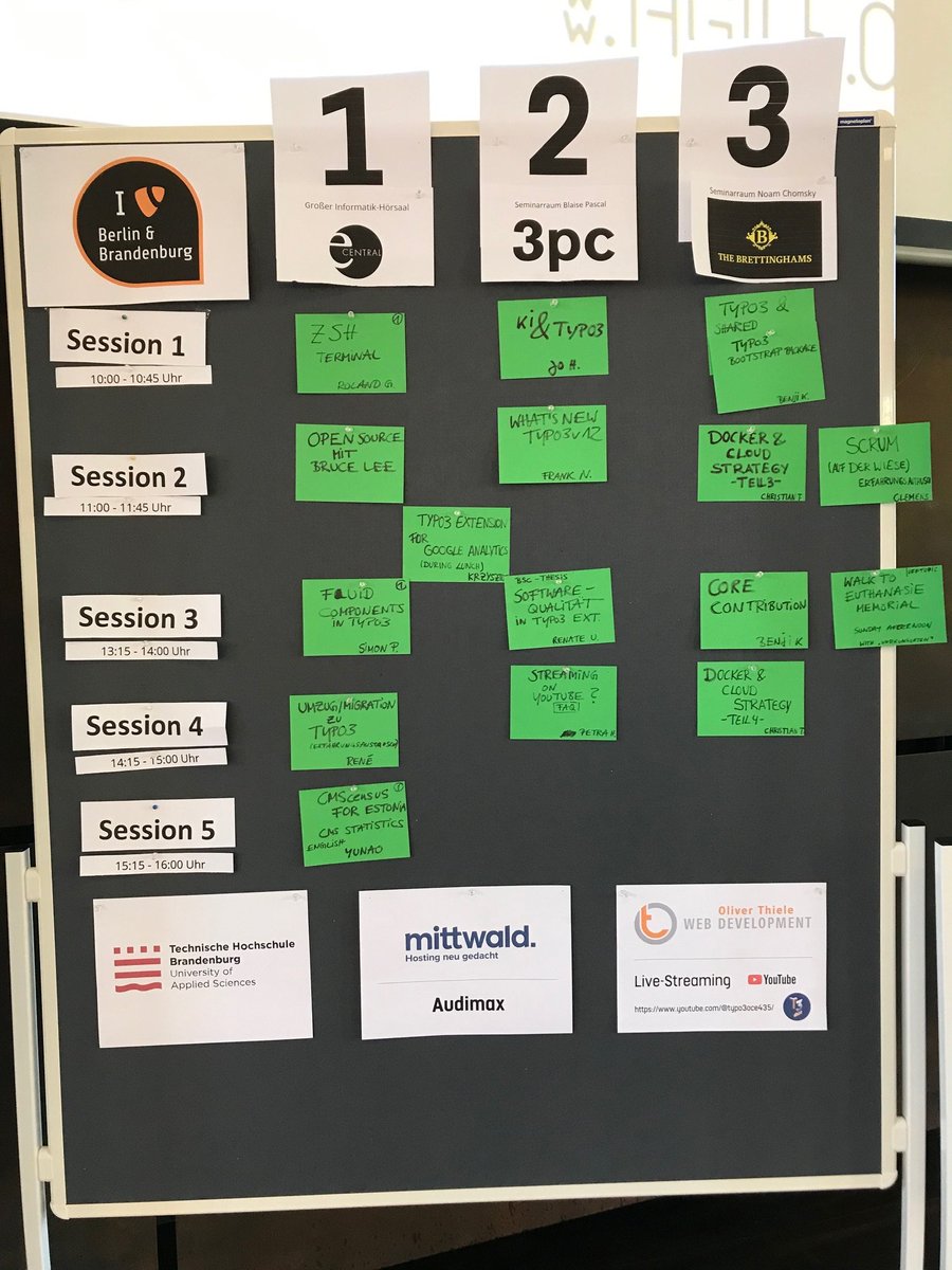 Sonntag: Tag 2 des TYPO3camp Berlin-Brandenburg 2023. Weiter geht's mit Inhalten. #T3CB #TYPO3camp
Auch im Live-Stream: youtube.com/live/8qsxfgXow…