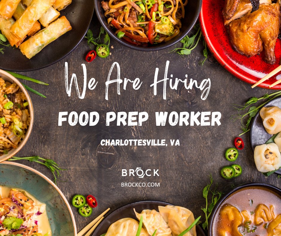 If night and weekend work has gotten old, we have the job for you. Join our #corporatedining team in #CharlottesvilleVA! Earn $17 per hour in this full-time Mon through Fri benefits eligible position. #Applytoday ecs.page.link/RrgHN 

#Brockjobs #nowhiring #VAjobs