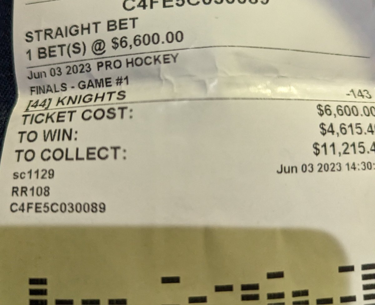 Go Knights go
Vgk baby!

@PatrickE_Vegas
@GoldenKnights 

#StanleyCup 
#StanleyCup 
#StanleyCupFinal 
#NHLPlayoffs 
#sportsbettingtwitter 
#gokn