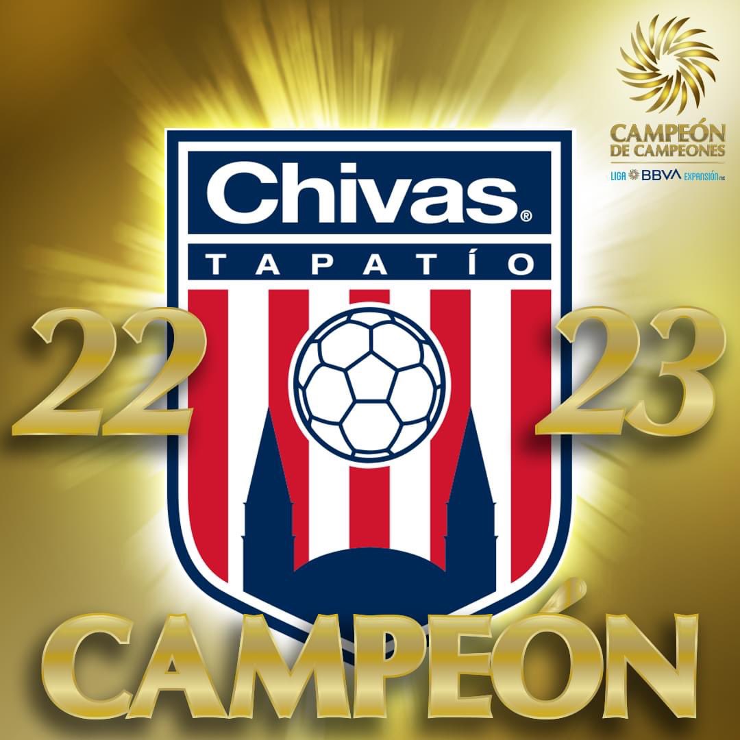 El equipo de Chivas Tapatío se corona como el campeón de Campeones de la Liga BBVA Expansión Mx, Temporada 2022-2023

#DeportePicante #LigaBBVAExpansionMx #FinaldeVuelta #ChivasTapatioCampeon #CampeondeCampeones #Liguilla #Temporada2022-2023