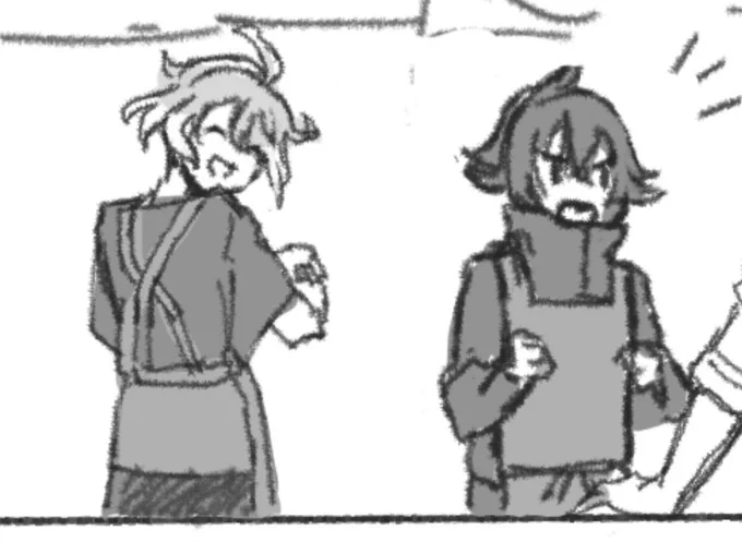 これは別垢の長義と政府職員の漫画にゲスト参戦していただいたちまっとした天江戸 。可愛い