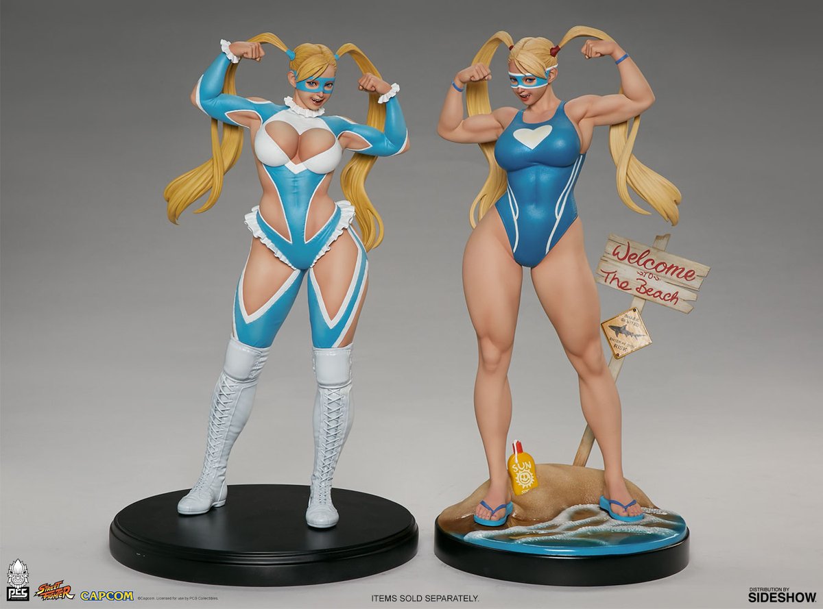 @sparkytay @MattMcMuscles That's the Kotobukiya Bishoujo R. Mika and behind it is the 1/4 scale PCS statue which they made 2 versions of 😁