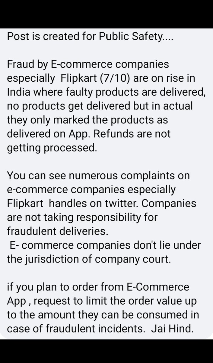 asimdabir's tweet photo. Day-35  #boycoyttflipkart Ordered refrigerator -logistics team marked as delivered, but no product is delivered. Flipkart agreed that the product is not delivered and will resend the product.They are not sending the product @flipkartsupport @BandBajaateRaho @consumr_rights https://t.co/XZYIolVWJY