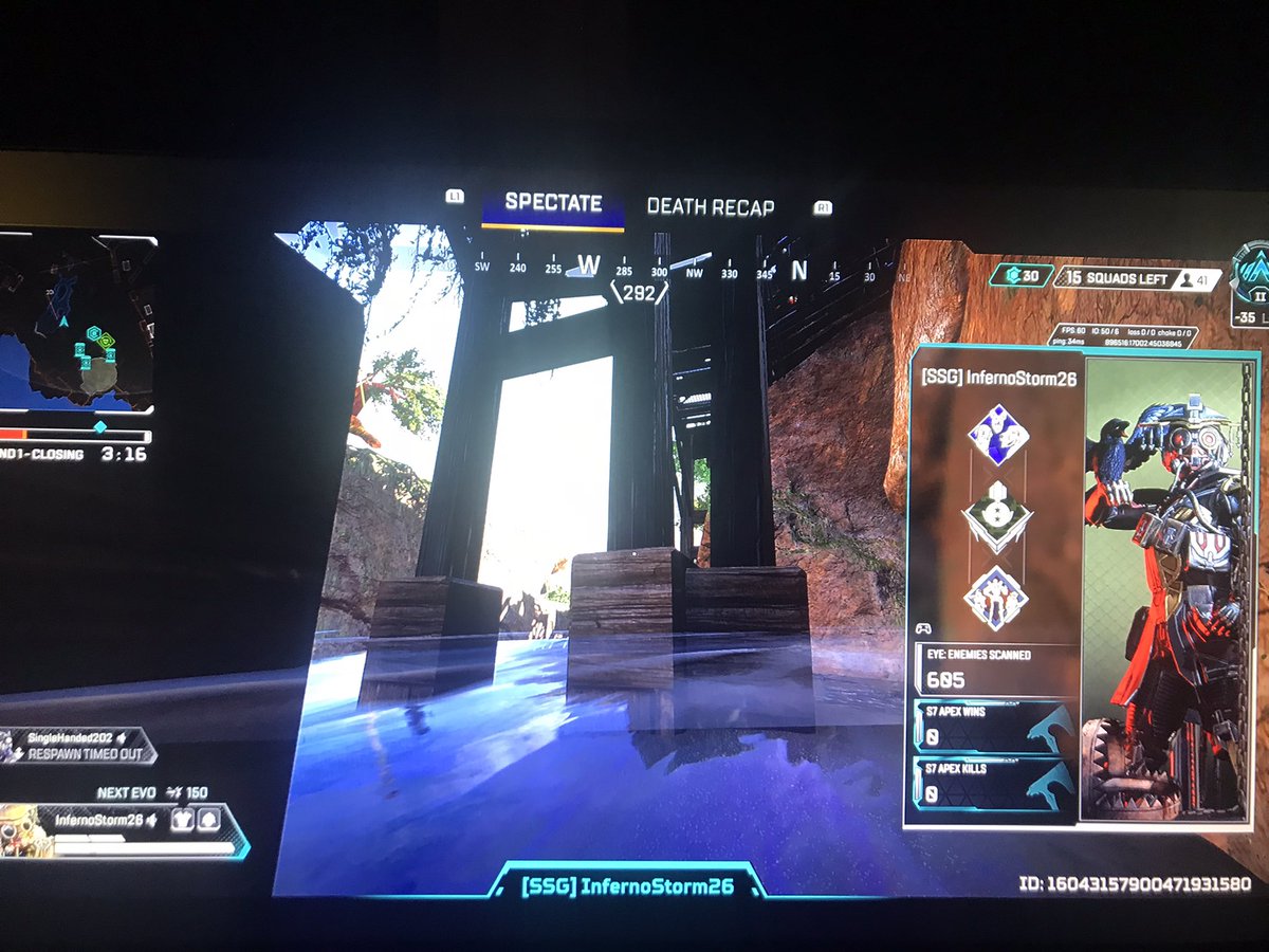 DeadlyArm's tweet image. This is what rank is all about ! Fucking wack @PlayApex #fixapex