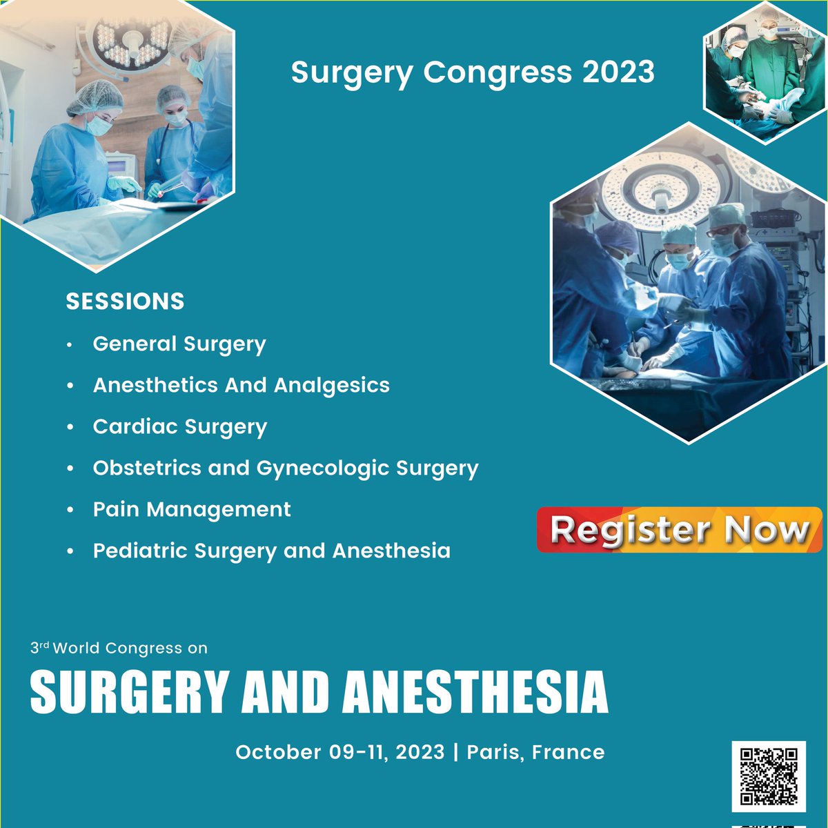 "🎉 Calling all surgeons, residents, and medical professionals! Surgery Congress 2023 is just around the corner. Secure your spot now by registering online. Connect with peers, learn from renowned speakers, and stay at the forefront of surgical innovation.
#surgery #networking
