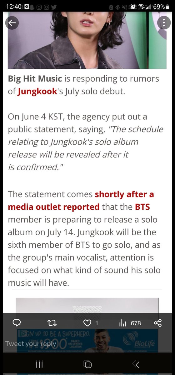 Bighit saying jungkook solo album release will be revealed after its confirmed. So they haven't confirmed anything yet just that he's working on his solo album.