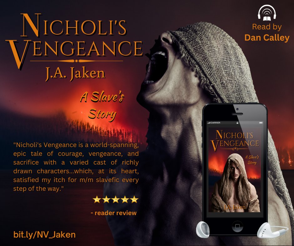 💕🎧 Torn from his home and enslaved in a foreign land, Nicki must survive at any cost to get vengeance...even if the cost is his soul: 
adbl.co/42SGEkl (US), adbl.co/42ACRZi  (UK), getBook.at/NsV 
#MM #authorRT #iartg #bookplugs #bookboost #IFNRTG