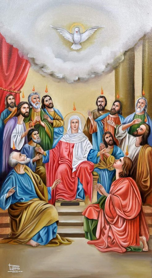 💢🌹 عيد حلول الروح القدس 🌹💢

💟🌹 كل عام و انتم بكل خير ونعمة وبركة 🌹💟

لكِنَّكُمْ سَتَنَالُونَ قُوَّةً مَتَى حَلَّ الرُّوحُ الْقُدُسُ عَلَيْكُمْ، وَتَكُونُونَ لِي شُهُودًا فِي أُورُشَلِيمَ وَفِي كُلِّ الْيَهُودِيَّةِ وَالسَّامِرَةِ وَإِلَى أَقْصَى الأَرْضِ».
أع 1 : 8