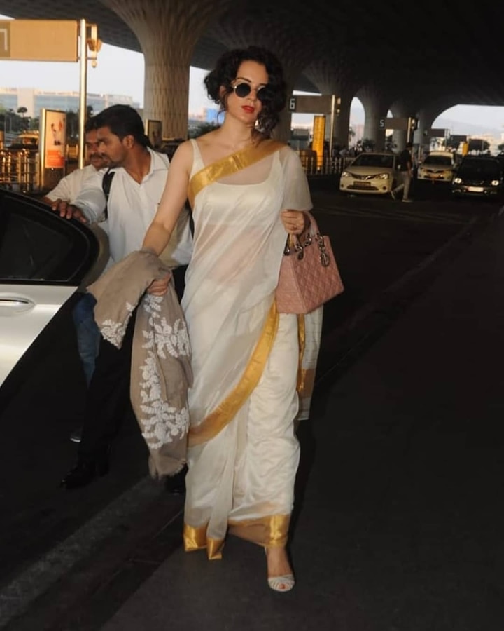 Her in saree @KanganaTeam 
#kanganaRanaut