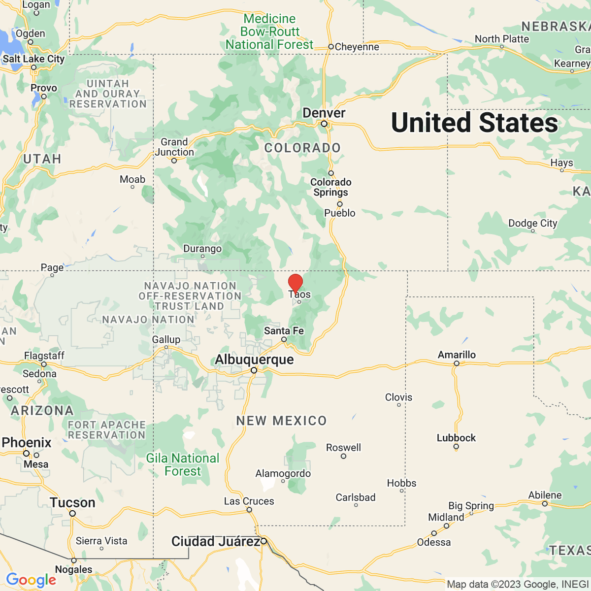 New town every hour on Twitter "Arroyo Hondo, New Mexico Population